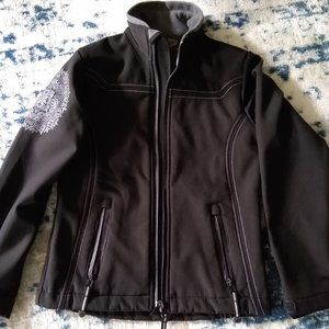 Super cute ROPER girls black jacket like new!